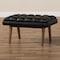 Baxton Studio Annetha Black Upholstered Walnut Finished Wood Ottoman 144-7934 - alternate 7
